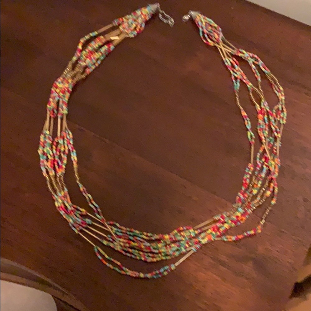 34”beaded necklace